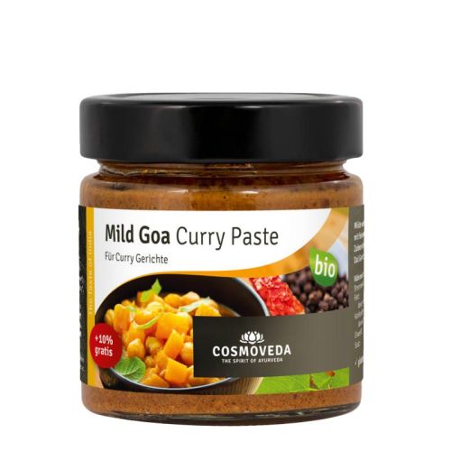 Mild Goa Curry Paste, Bio Currypaste 175g Cosmoveda 