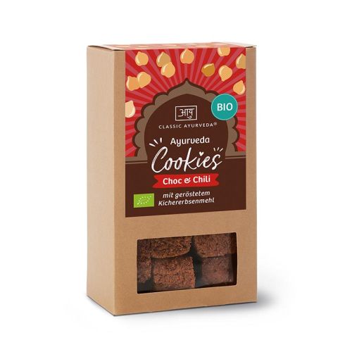 Ayurveda Cookies Choc & Chili, bio Biscuits ayurvédiques à la farine de pois chiches  Classic Ayurveda 