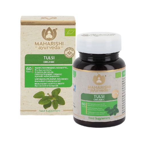 Tulsi, bio Complément alimentaire avec des parties de plantes ayurvédiques 60 comprimés / 30 g Maharishi Ayurveda 