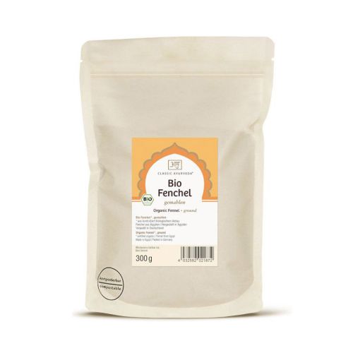 Fenouil, moulu, bio - grande Épice bio 300 g Classic Ayurveda 