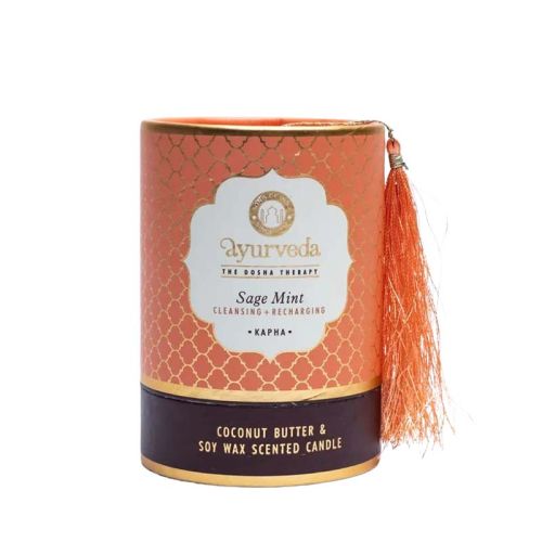Bougie parfumée kapha sauge menthe Bougie parfumée ayurvédique    