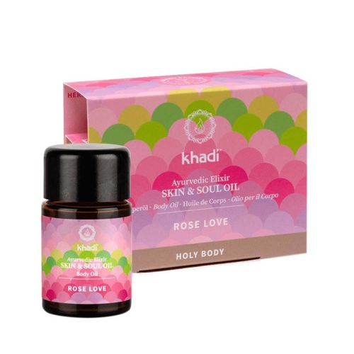Huile corporelle Rose Love BDIH - format voyage Laissez-vous envahir par la perfection de la rose !  Khadi 