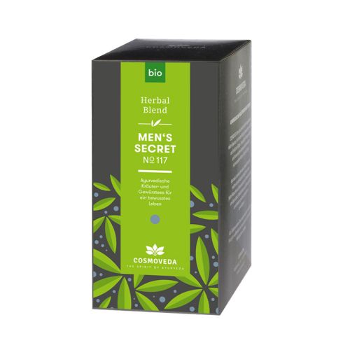 Thé men's secret, bio Tisane ayurvédique aux herbes et aux épices 45 g / 25 sachets Cosmoveda 