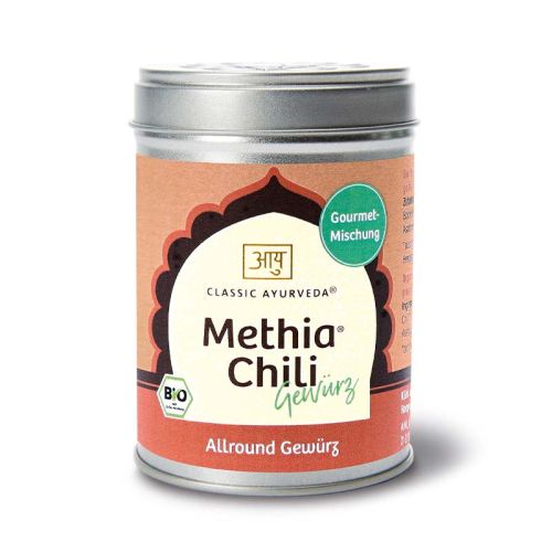 Methia Chili, bio Mélange d'épices bio 100 g Classic Ayurveda 