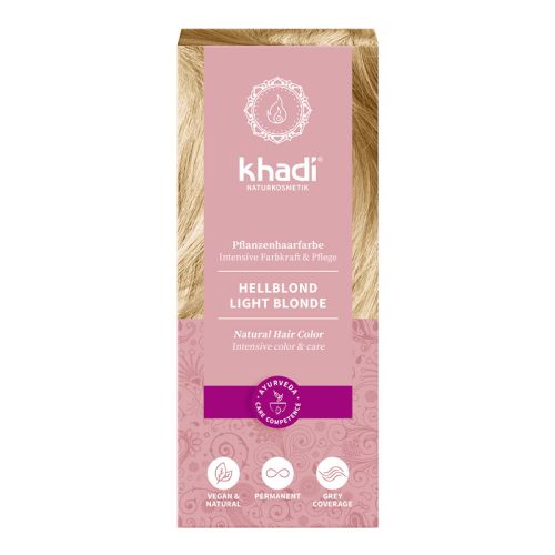 Coloration végétale, blond clair, BDIH Teinture aux plantes à délayer  Khadi 