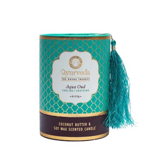 Bougie parfumée ayurvédique Pitta Aqua oud Bougie ayurvédique 1 pièce  