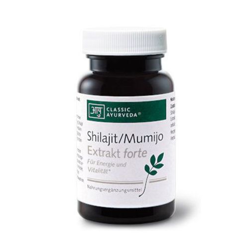 Extrait puissant de Shilajit Mumijo Complément alimentaire avec acide fulvique, vitamine B6* et withanolides 34 g / environ 60 gélules Amla 