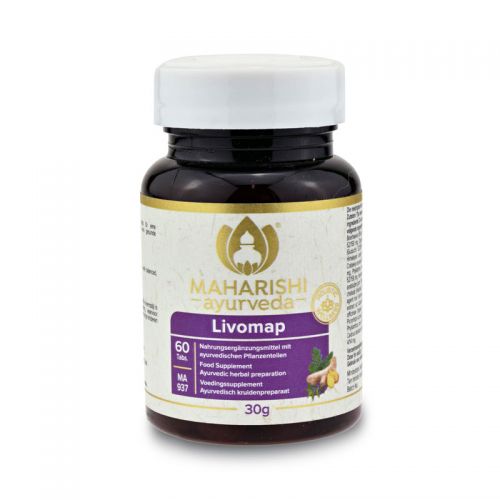 Livomap Nahrungsergänzungsmittel mit ayurvedischen Pflanzenteilen 60 Tabletten / 30 g Maharishi Ayurveda 
