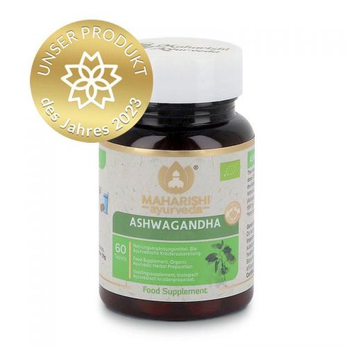 Ashwagandha Nahrungsergänzungsmittel mit ayurvedischen Pflanzenteilen 60 Tabletten / 30 g Maharishi Ayurveda 