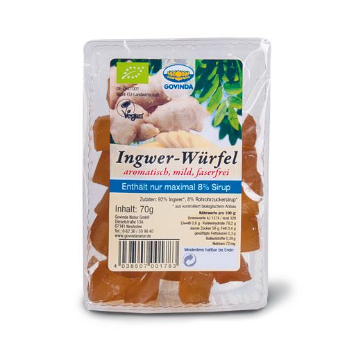 Ingwer-Würfel, Bio