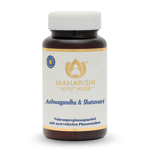 Ashwagandha & Shatavari Nahrungsergänzungsmittel mit ayurvedischen Pflanzenteilen 120 Tabletten / 60g Maharishi Ayurveda 