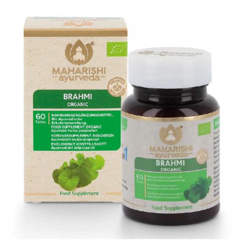 Brahmi, Bio Nahrungsergänzungsmittel mit ayurvedischen Pflanzenteilen 60 Tabletten / 30 g Maharishi Ayurveda 
