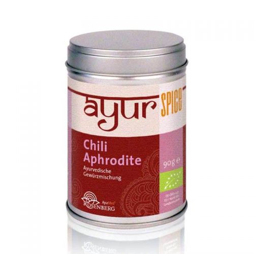 Chili Aphrodite, Bio Ayurvedische Bio-Gewürzmischung 90g AyurSpice 