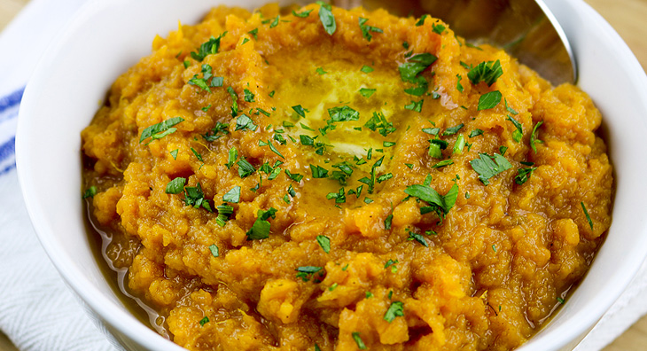 Purée de patate douce