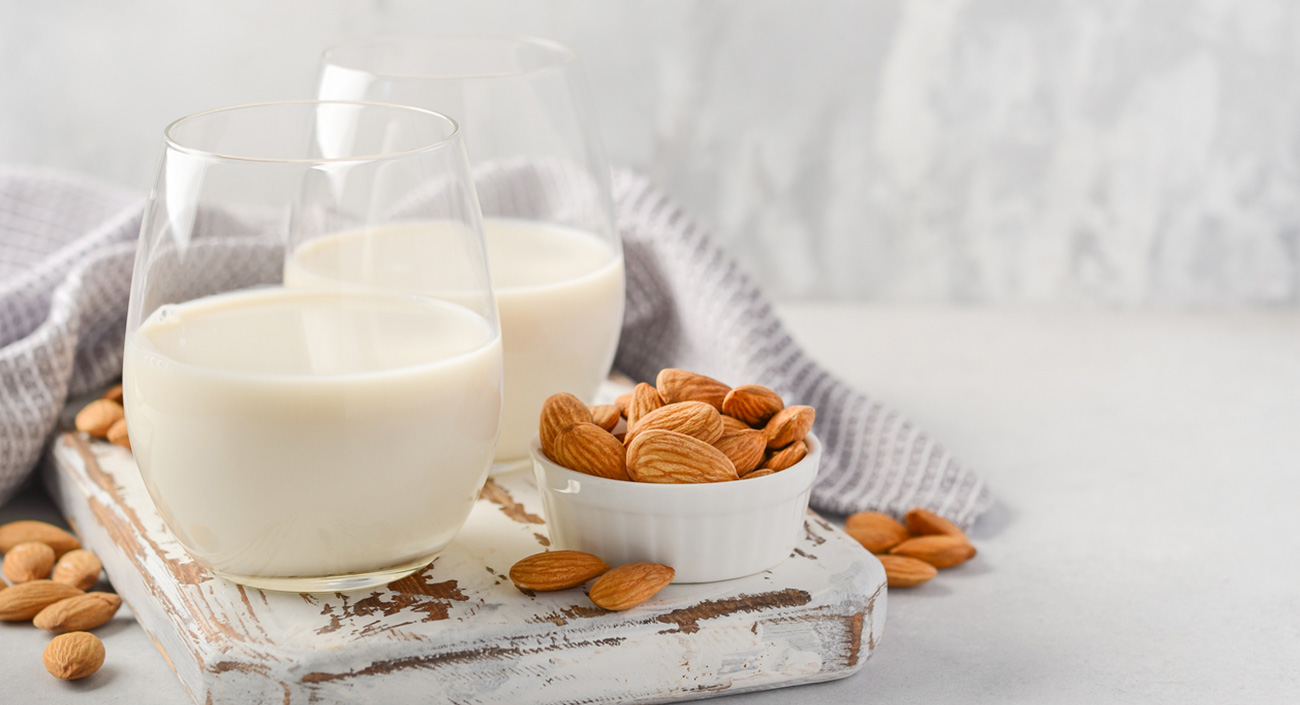 Boisson aux amandes, à la noix de coco et au soja