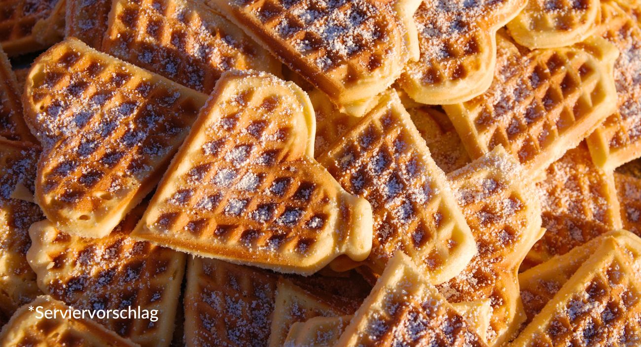 Feine Waffeln mit Corakorn
